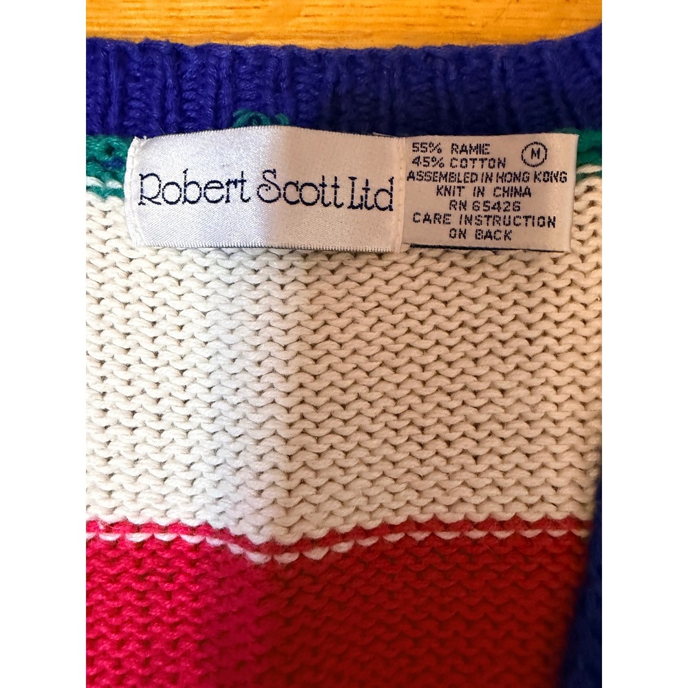 Robert Scott Ltd Multicolor Patchwork Geometric K… - image 2